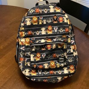 Lightly used loungefly lion king backpack